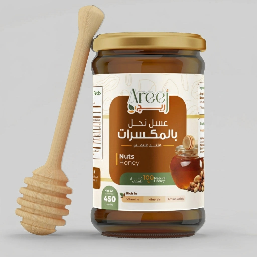 عسل نحل بالمكسرات