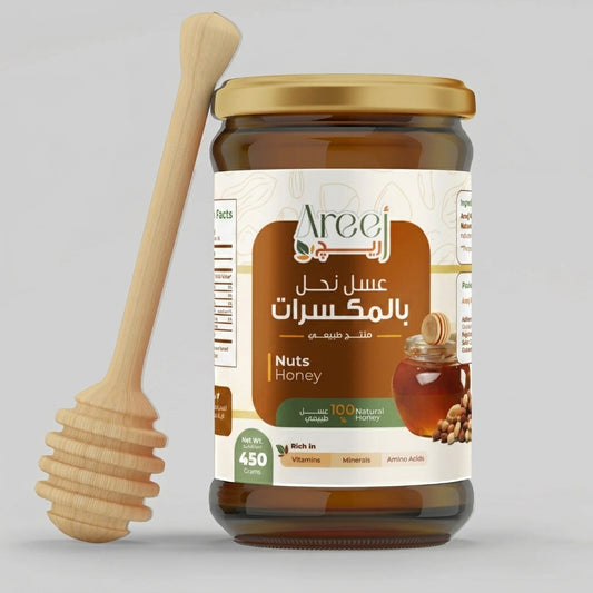 عسل نحل بالمكسرات